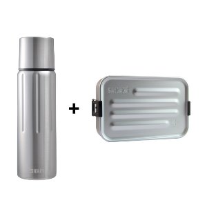 [SIGG] Gemstone Vacuum Bottle 500ml + Metal FoodBox Alu